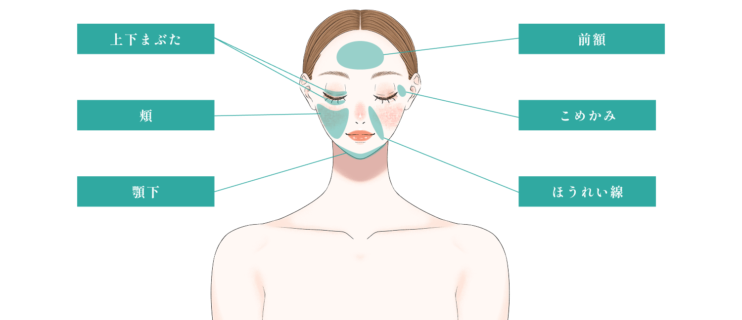顔の適用可能な範囲